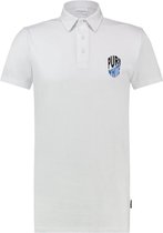 Purewhite -  Heren Slim Fit    Polo  - Wit - Maat S