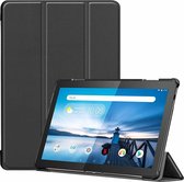 Case2go - Tablet hoes geschikt voor Lenovo Tab M10 FHD (2020) - 10.1 inch - Tri-Fold Book Case - TB-X605 / TB-X505 - Zwart