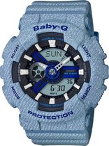Casio BA-110DE-2A2ER horloge dames - blauw - kunststof