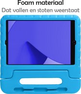 Hoes Geschikt voor iPad 10.2 2020 Hoes Kinder Hoesje Kids Case Shockproof Cover - Hoesje Geschikt voor iPad 8 Hoesje Kidscase - Blauw