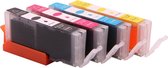 Set 4x huismerk inkt cartridge voor Canon 581 581XXL CLI-581XXL voor Canon Pixma Pixma TS-6150 TS-6151 TS-8150 TS-8151 TS-8152 TS-9150 TS-9155 TR-7550 TR-8550 van ABC