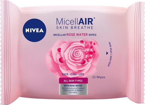 Nivea - Micellar Rose Water Wipes ( 25 ks ) - Micelární ubrousky s růžovou  vodou | bol.com