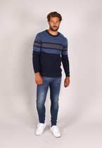 Trui gebreid Gabbiano Blauw dessin maat XL