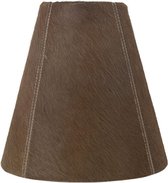 Lampenkap Koeienhuid  Bruin Natuurlijk 13x26xh25cm
