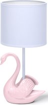 LED Tafellamp - Tafelverlichting - Aigi Juvino - E14 Fitting - Rond - Mat Roze - Keramiek - BSE