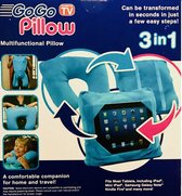 Soft Tablet Pillow / Tablet kussen / Nekkussen / Tablet hoes / Neon Blauw