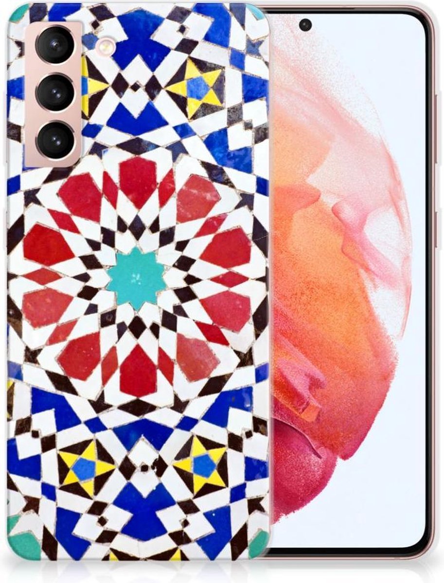 Samsung Galaxy S21 TPU Siliconen Hoesje Mozaïek