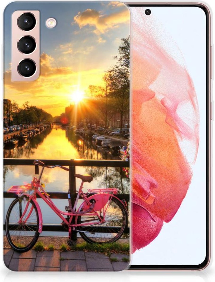 Samsung Galaxy S21 Siliconen Back Cover Amsterdamse Grachten