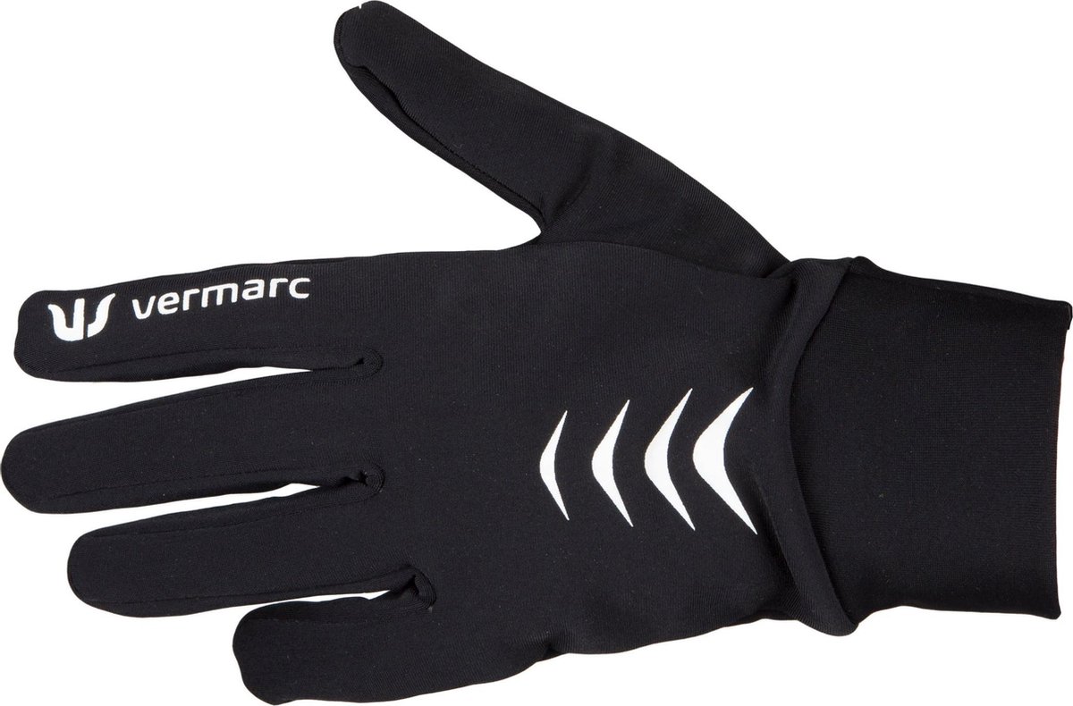 Vermarc Sports Fietshandschoenen Vermarc Roubaix Zwart/Wit - Maat: L/XL, Kleur: Zwart