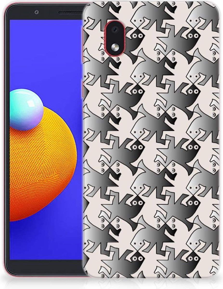 Samsung Galaxy A01 Core TPU Hoesje Salamander Grey