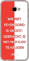 6F hoesje - geschikt voor Samsung Galaxy J4 Plus -  Transparant TPU Case - Feyenoord - Grootgebracht #ffffff