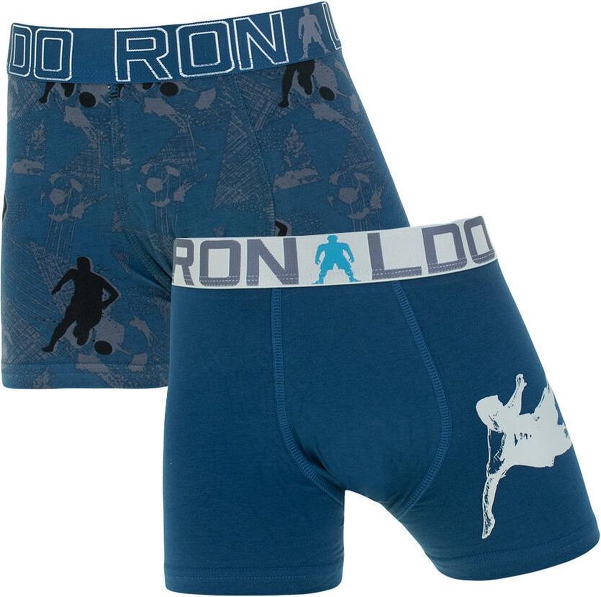 CR7 jongens 2P boxers print blauw - 158/164