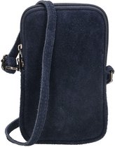 Charm London Phone Bag Elisa Suède Telefoontasje Blauw