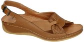 Pollonus Comfort Shoes -Dames -  cognac/caramel - sandalen - maat 39