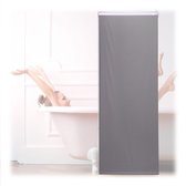 relaxdays Store à enrouleur de Douche gris - rideau de douche bain - montage au plafond - rideau de salle de bain 60x240cm