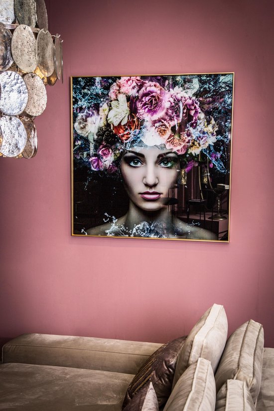 PTMD art wall picture women flower square | bol.com