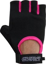 Chiba - 40517 Summertime Gloves (Black/Pink) XS