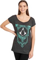 Assassin's Creed Dames Tshirt -S- Banner Grijs