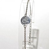 Armband sterrenbeeld rond - Zilver (Leeuw)