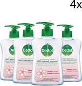 Bol.com Dettol Handzeep - Jasmijn - Jasmijn geur verrijkt met 100% natuurlijke oliën - 250ML x4 aanbieding