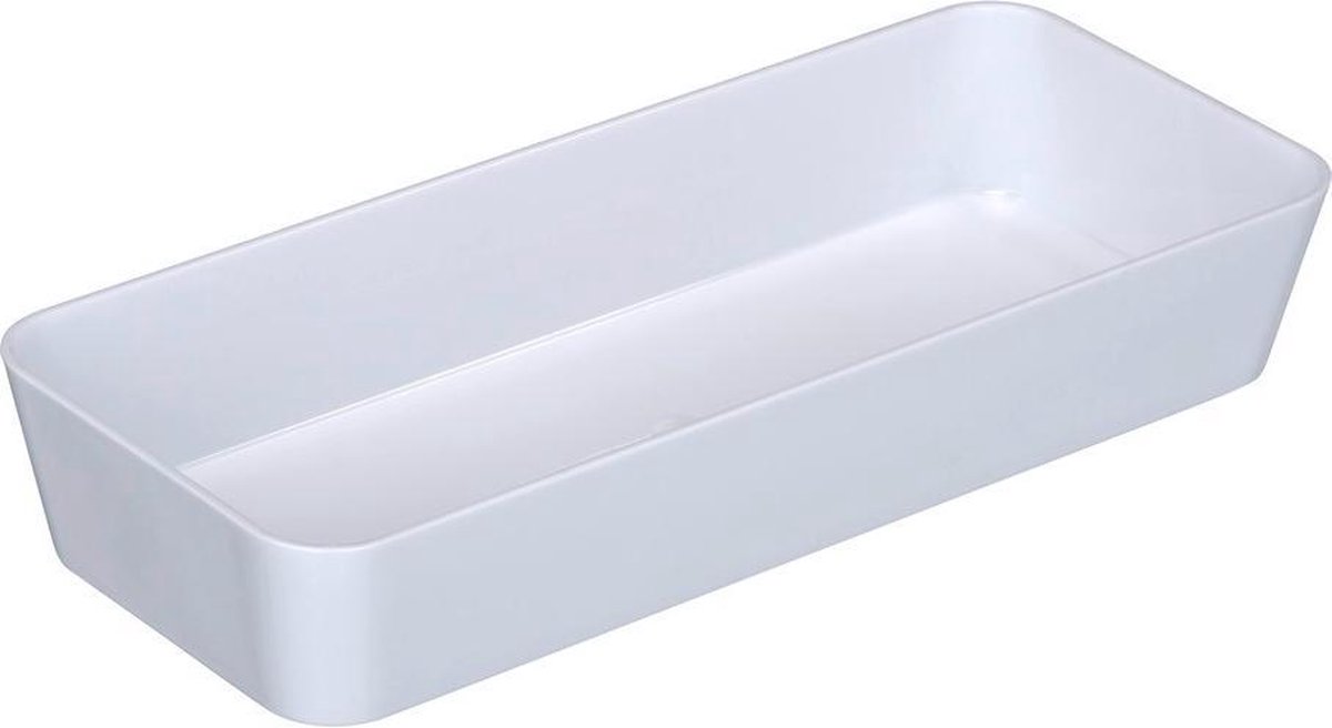 Wenko Opbergmandje Candy 24 X 10 X 4 Cm Polyurethaan Wit