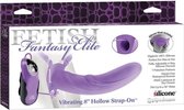 Fetish fantasie elite 22 cm vibrating hollow strap-on paars