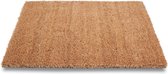 Grands paillassons/tapis d'extérieur marron PVC/noix de coco 60 x 100 cm - tapis de course à sec/tapis de sol