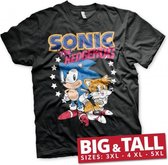 SONIC THE HEDGEHOG - T-Shirt Big & Tall - Sonic & Tails (5XL)