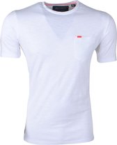 Superdry T-shirt met Borstzakje Wit (M10101MT - 01C) - L