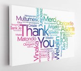 Thank You Word Cloud background, all languages, multilingual for education or thanksgiving - Modern Art Canvas - Horitonzal - 520294981 - 115*75 Horizontal