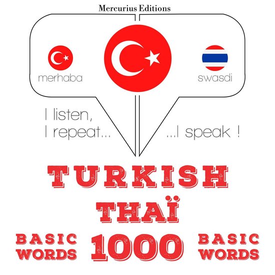 Türkçe - Tayca: 1000 temel kelime - cover
