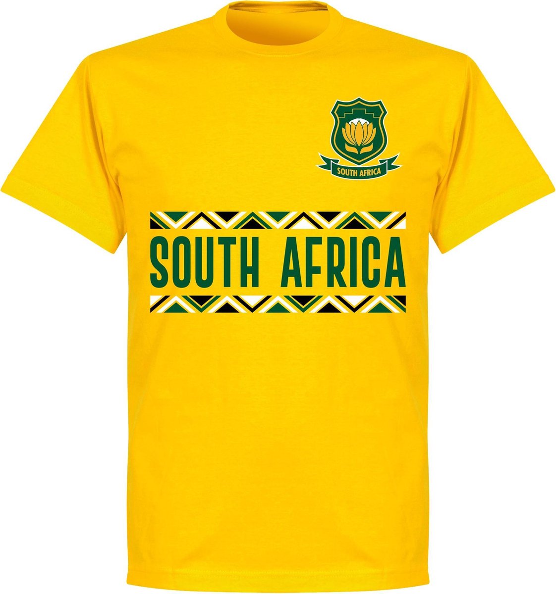Zuid Afrika Rugby Team T-Shirt - Geel  - XXL