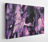 Peinture abstraite violette et blanche - Toile d' Art moderne - Horizontal - 3961199 - 115 * 75 Horizontal
