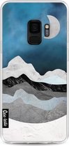 Casetastic Samsung Galaxy S9 Hoesje - Softcover Hoesje met Design - Mountain Night Print