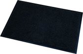 Deurmat/droogloopmat Memphis zwart 40 x 60 cm - Schoonloopmat - Inloopmat
