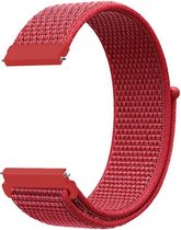 Bandje Voor Huawei Watch GT Nylon Band - Rood - Maat: 20mm - Horlogebandje, Armband