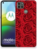 GSM Hoesje Motorola Moto G9 Power TPU Bumper Red Roses