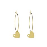 Go Dutch Label Oorbellen Oorring Hart Goud E1277-2