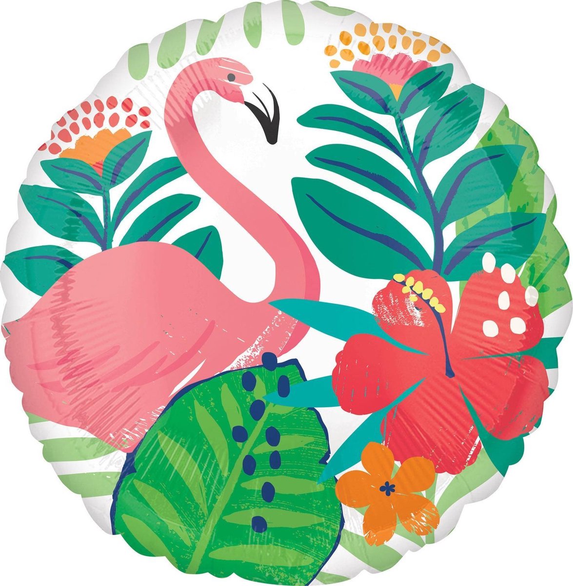 Amscan Folieballon Trpoische Jungle 45 Cm Groen/roze