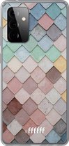 6F hoesje - geschikt voor Samsung Galaxy A72 -  Transparant TPU Case - Colour Tiles #ffffff