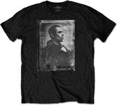 Liam Gallagher Heren Tshirt -S- Monochrome Zwart