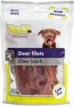 Truly 100% Natuurlijke Hondensnack van Hertfilet - 15 zakjes van 85 gram - 85 Gram