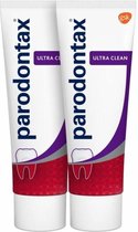 Parodontax Ultra Clean - tandpasta - tegen bloedend tandvlees - 2x75 ml