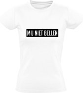 Mij niet bellen dames t-shirt | Chateau Meiland| Martien Meiland | wijnen | grappig | bedrukt | logo | Wit