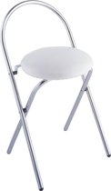 Wenko Badkamerstoel - Salermo - 25.5 cmx7.5 cmx15 cm - Wit