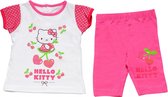 Hello Kitty Kledingset Beach Baby Katoen Fuchsia Mt 6 Maanden