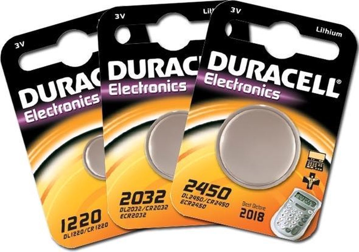 2 Piles boutons CR2450 2450 DL2450 au lithium 3V Duracell - Piles Duracell  - energy01