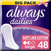 lways Dailies Large Classic Soft Like Cotton - 48 stuks - Inlegkruisjes