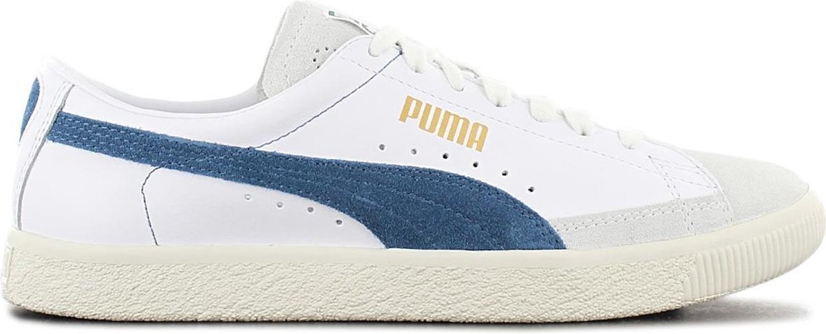 PUMA Basket 90680 Leather Heren Sneakers Sportschoenen schoenen Wit  372073-02 - Schoenen.nl
