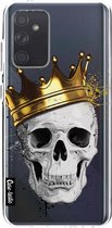 Casetastic Samsung Galaxy A72 (2021) 5G / Galaxy A72 (2021) 4G Hoesje - Softcover Hoesje met Design - Royal Skull Print